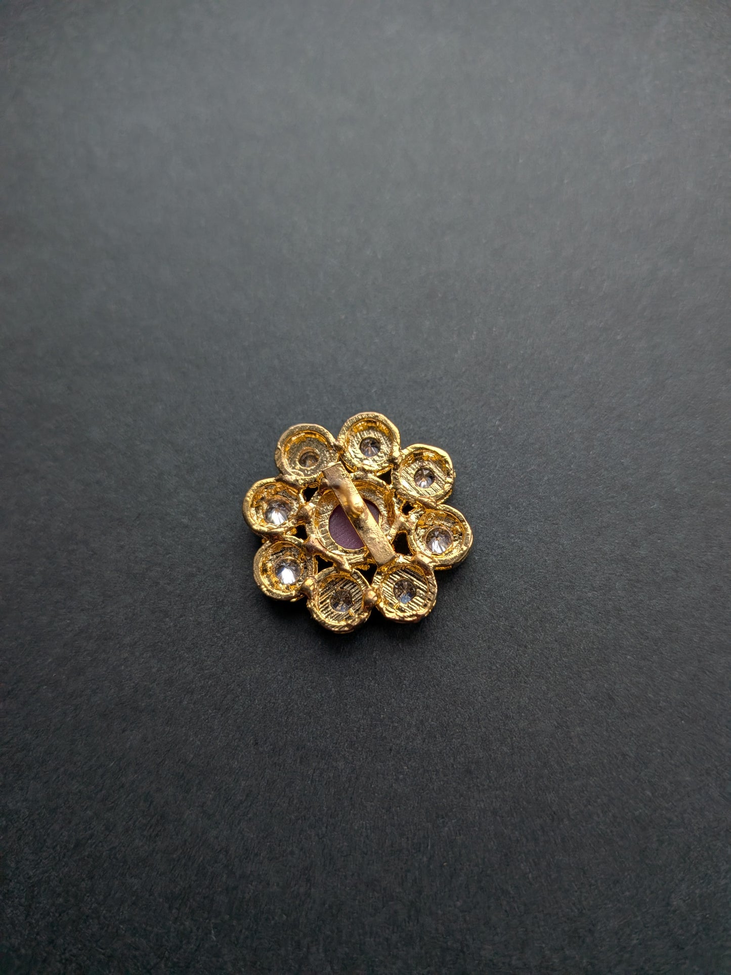 Kundan Studs with Ruby Red stones