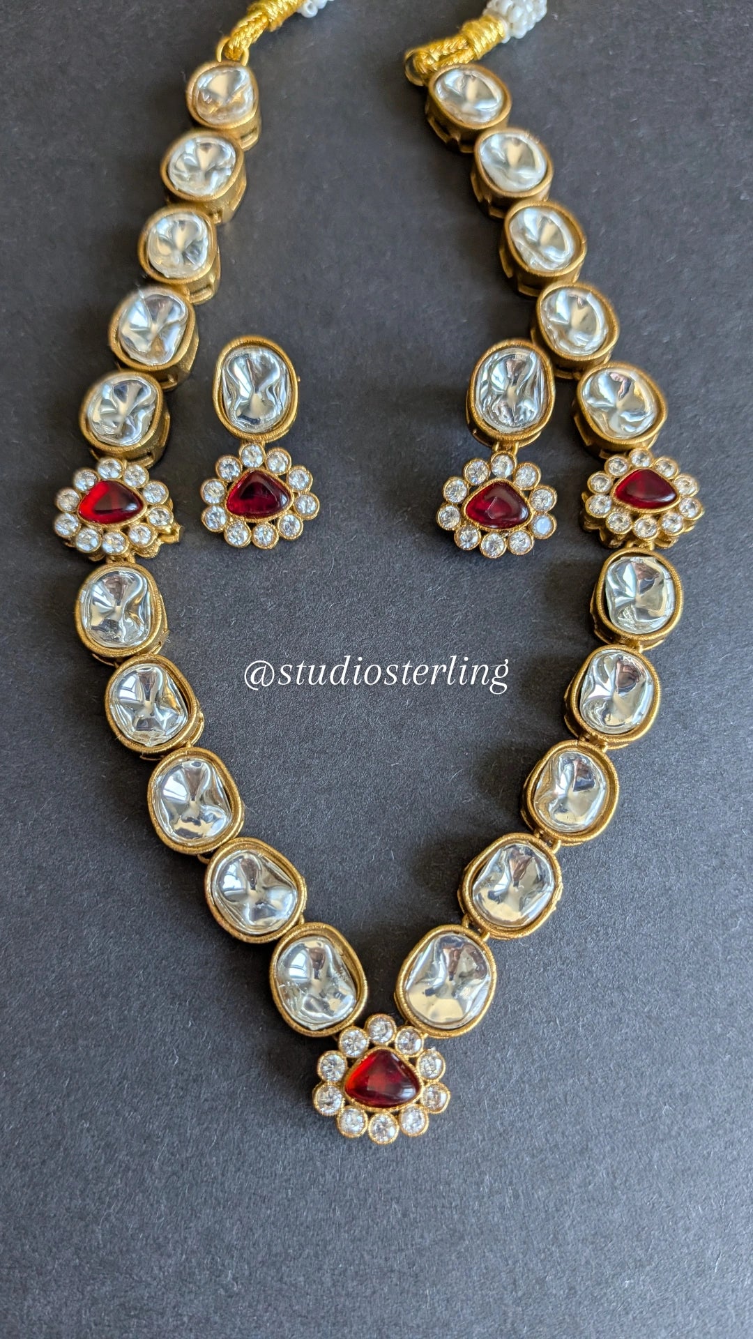 Premium Polki Necklace Set