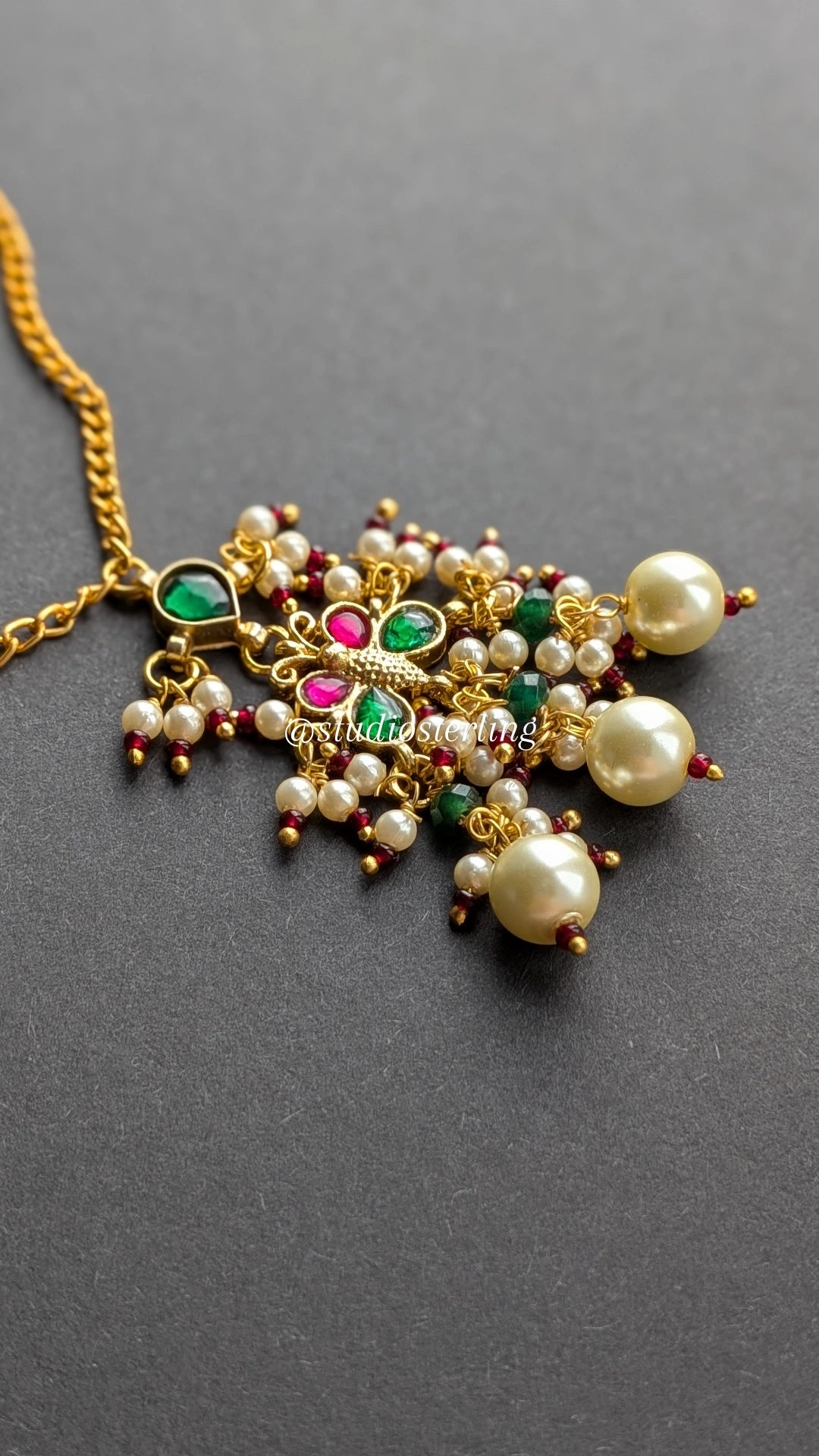 Handmade Kundan Pendant Set