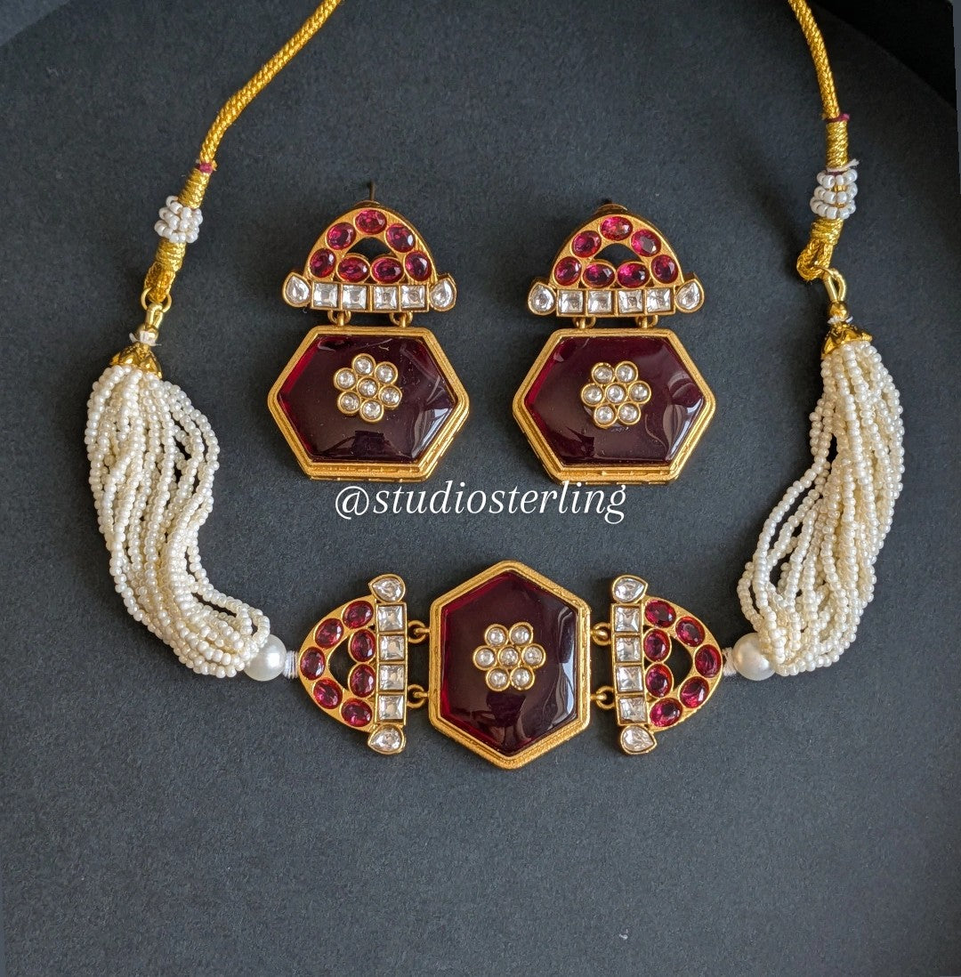 Premium Beaded Choker Set