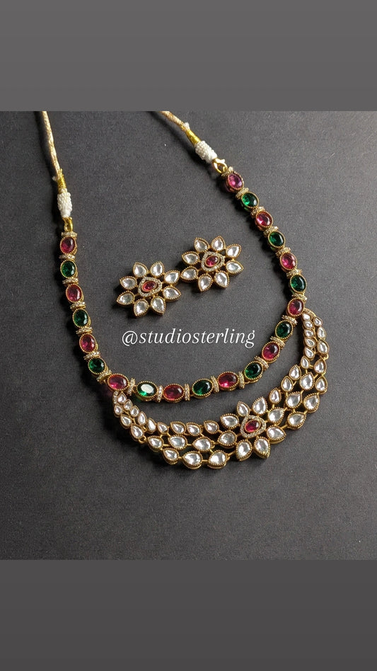 Luxurious Kundan Necklace Set