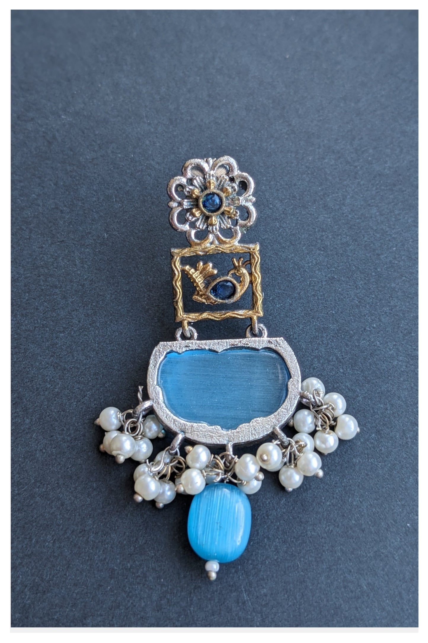 Long necklace set - Sky Blue