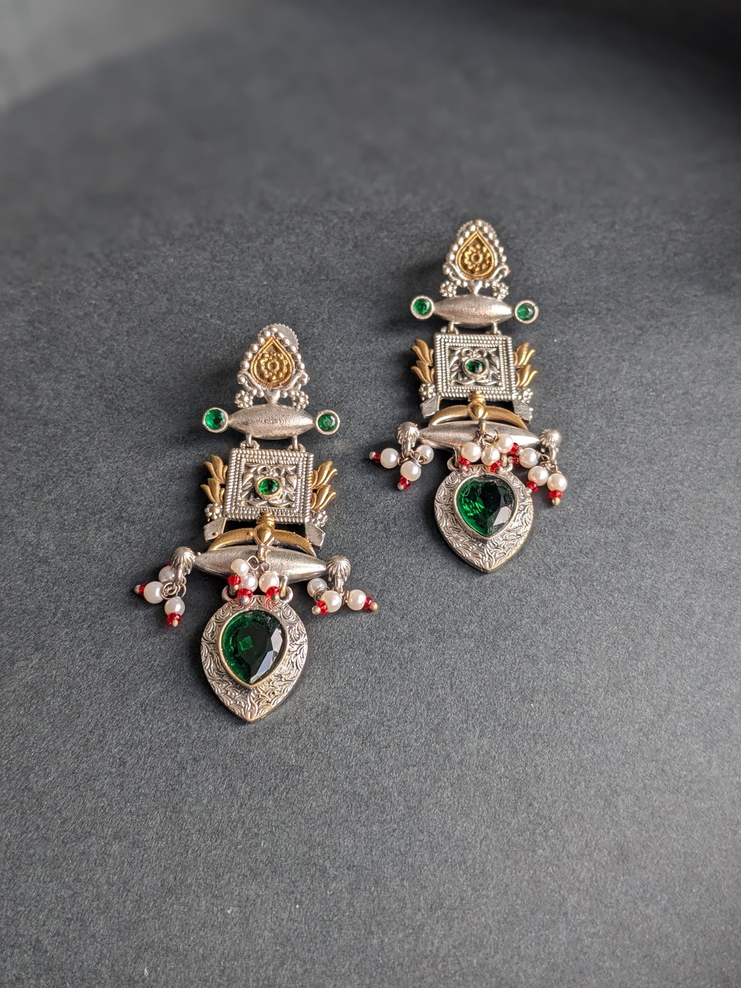 Earrings - Emerald Green