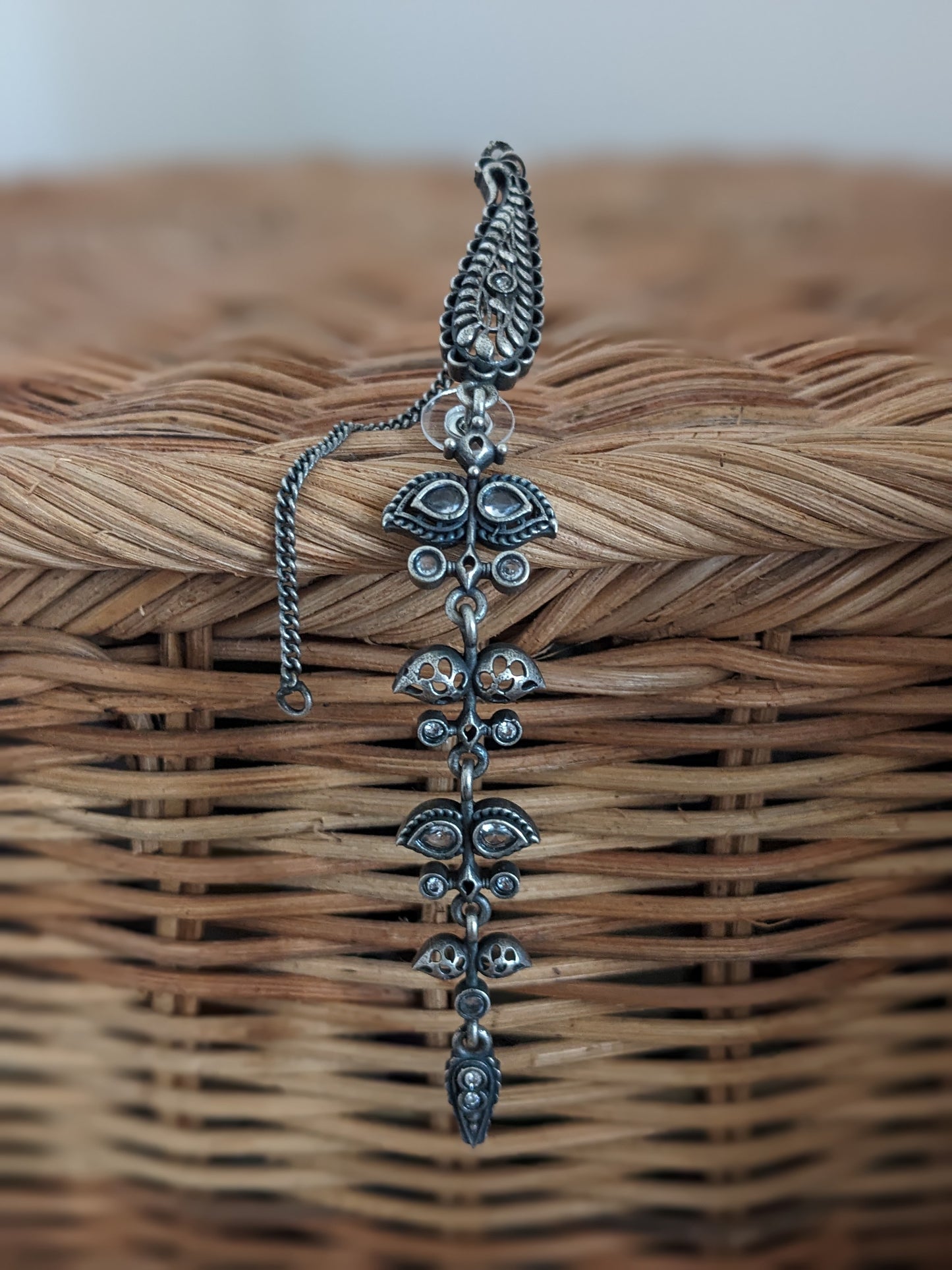 Lightweight Long Earrings with Chain