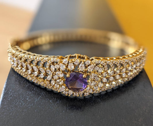 White & Purple Bracelet